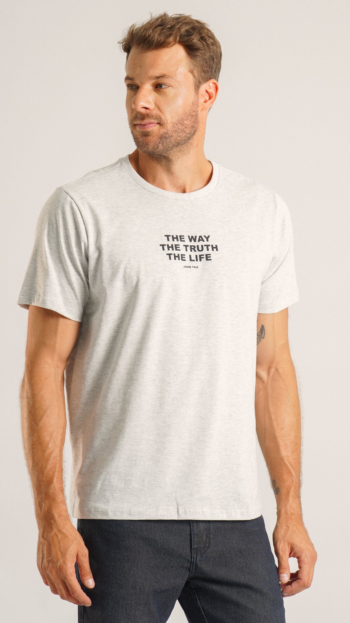Camiseta Estampada The Truth - Cinza