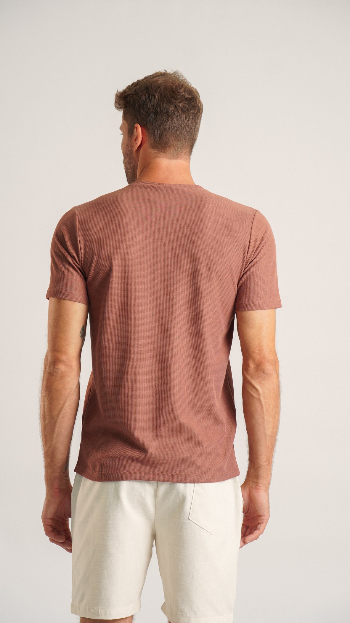 Camiseta Tricô Diamond - Marrom Claro