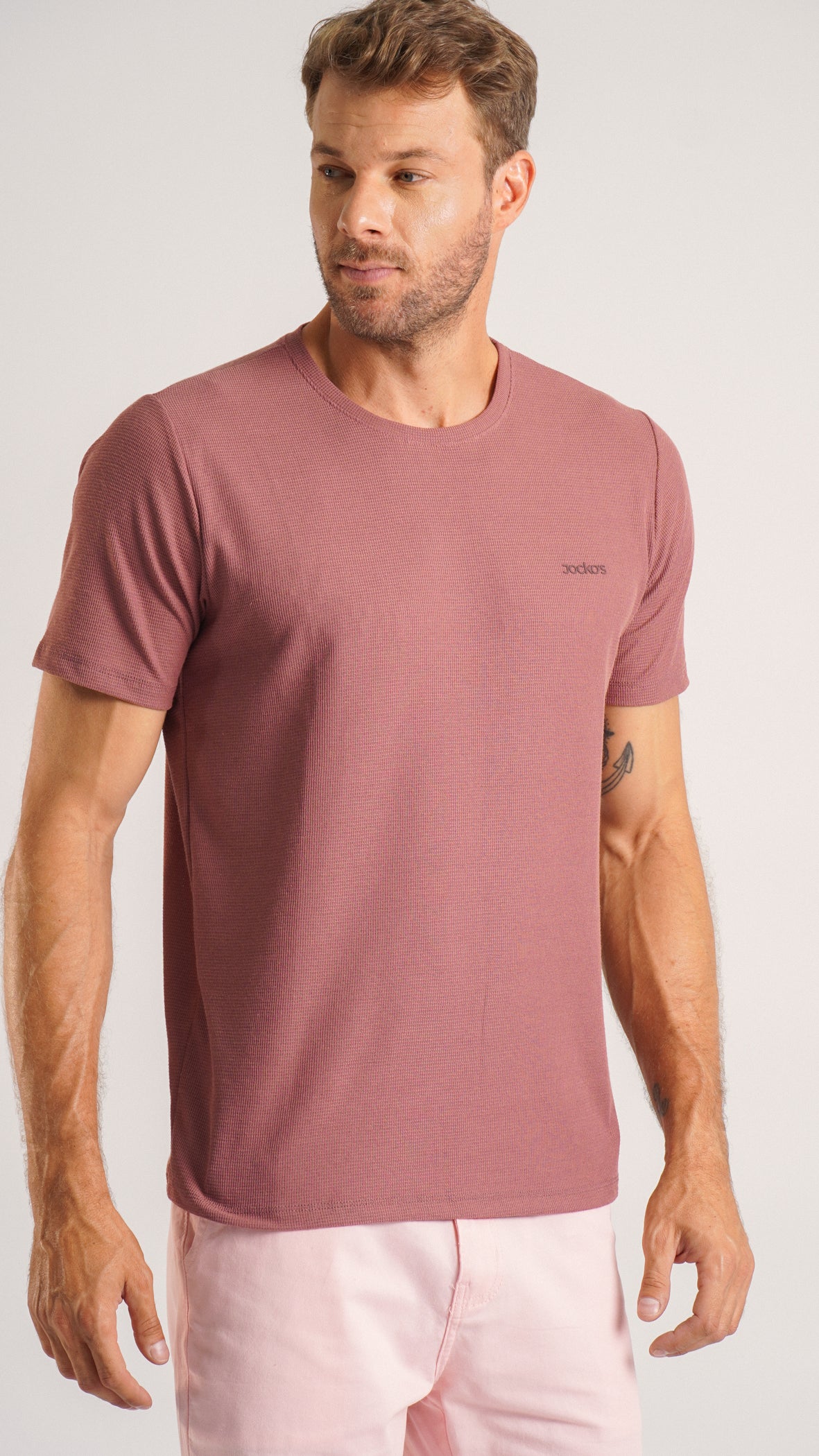 Camiseta Tricô Diamond - Rosê