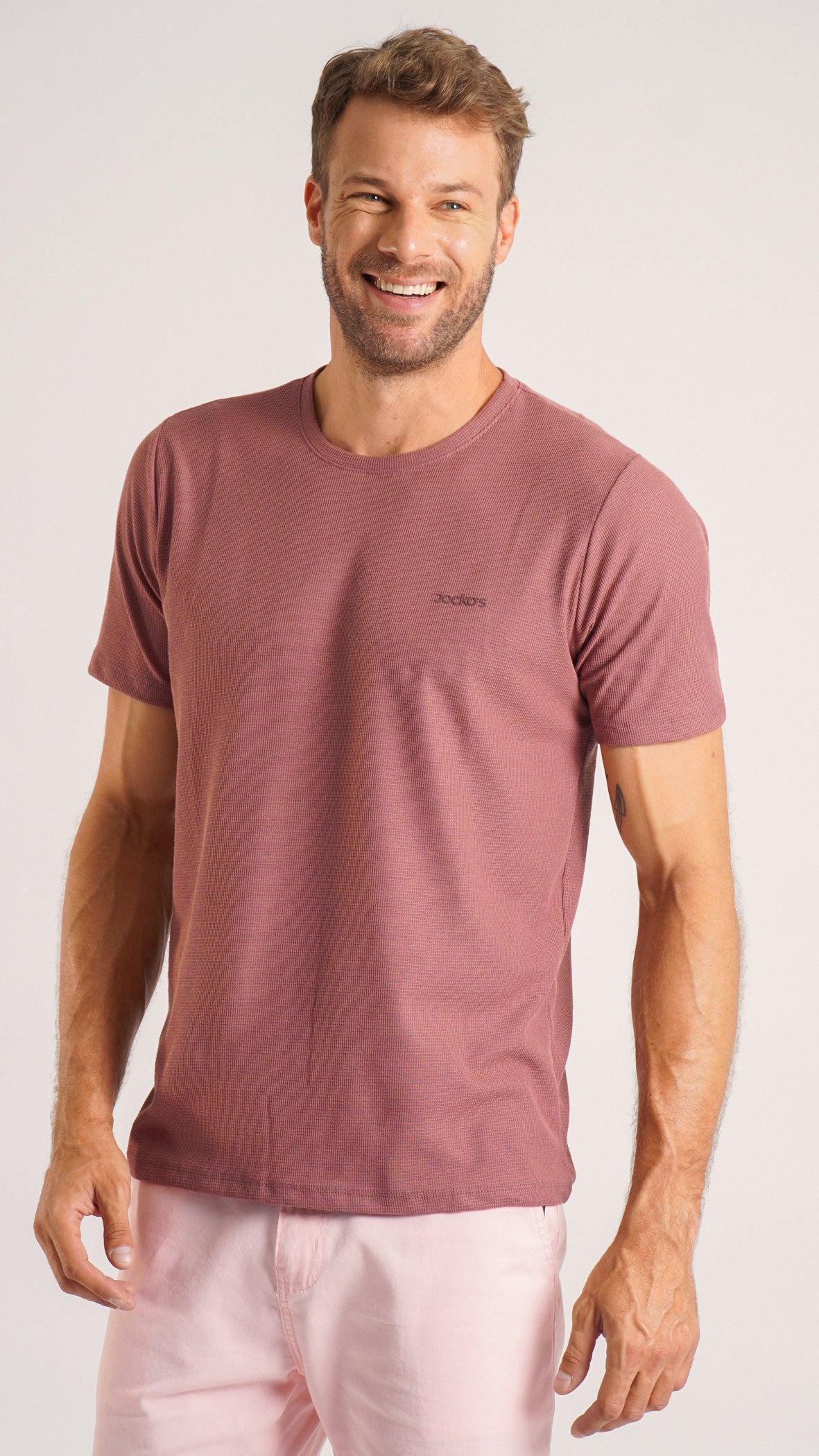 Camiseta Tricô Diamond - Rosê