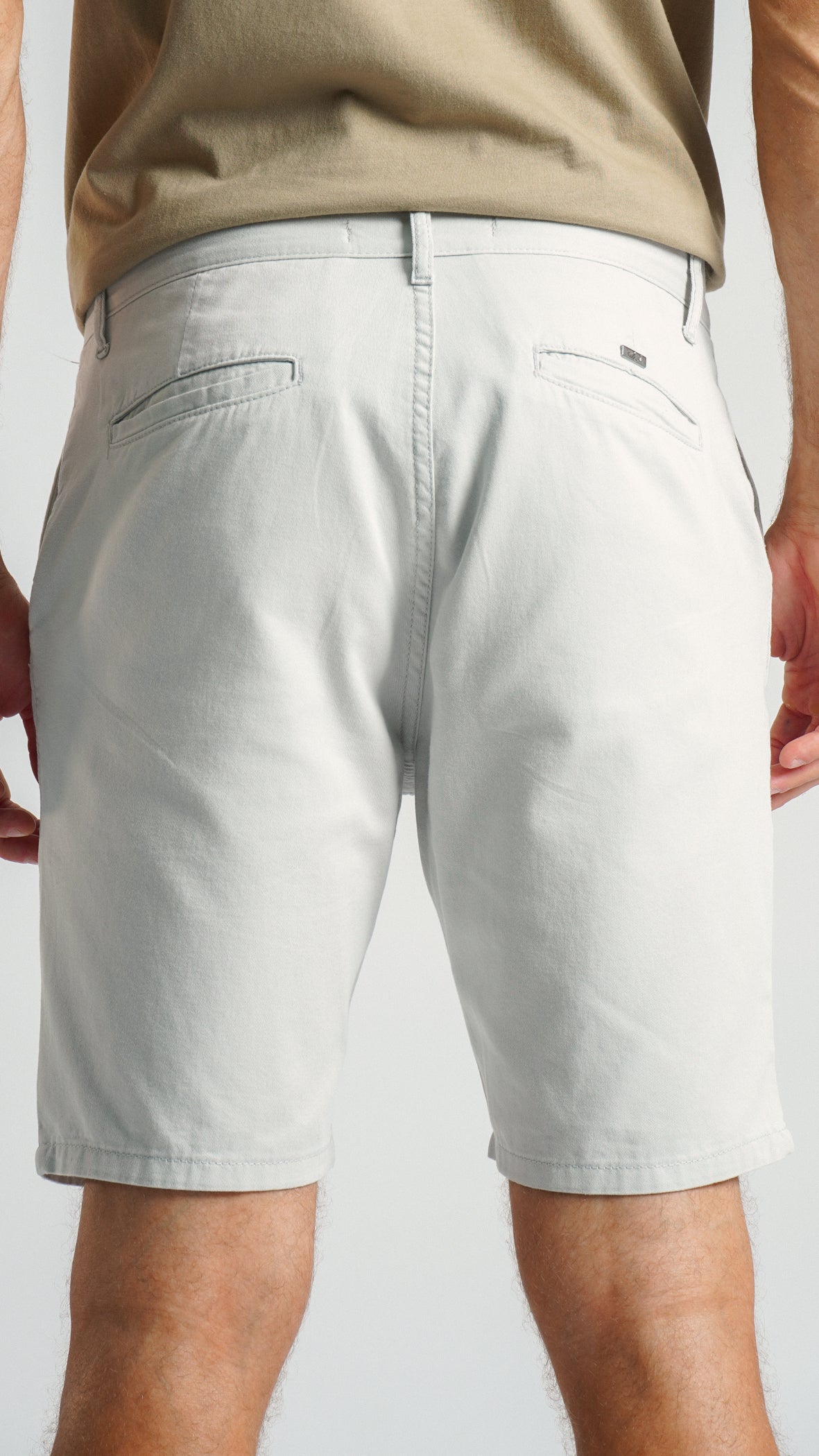 Bermuda Sarja Bolso Faca - Cinza