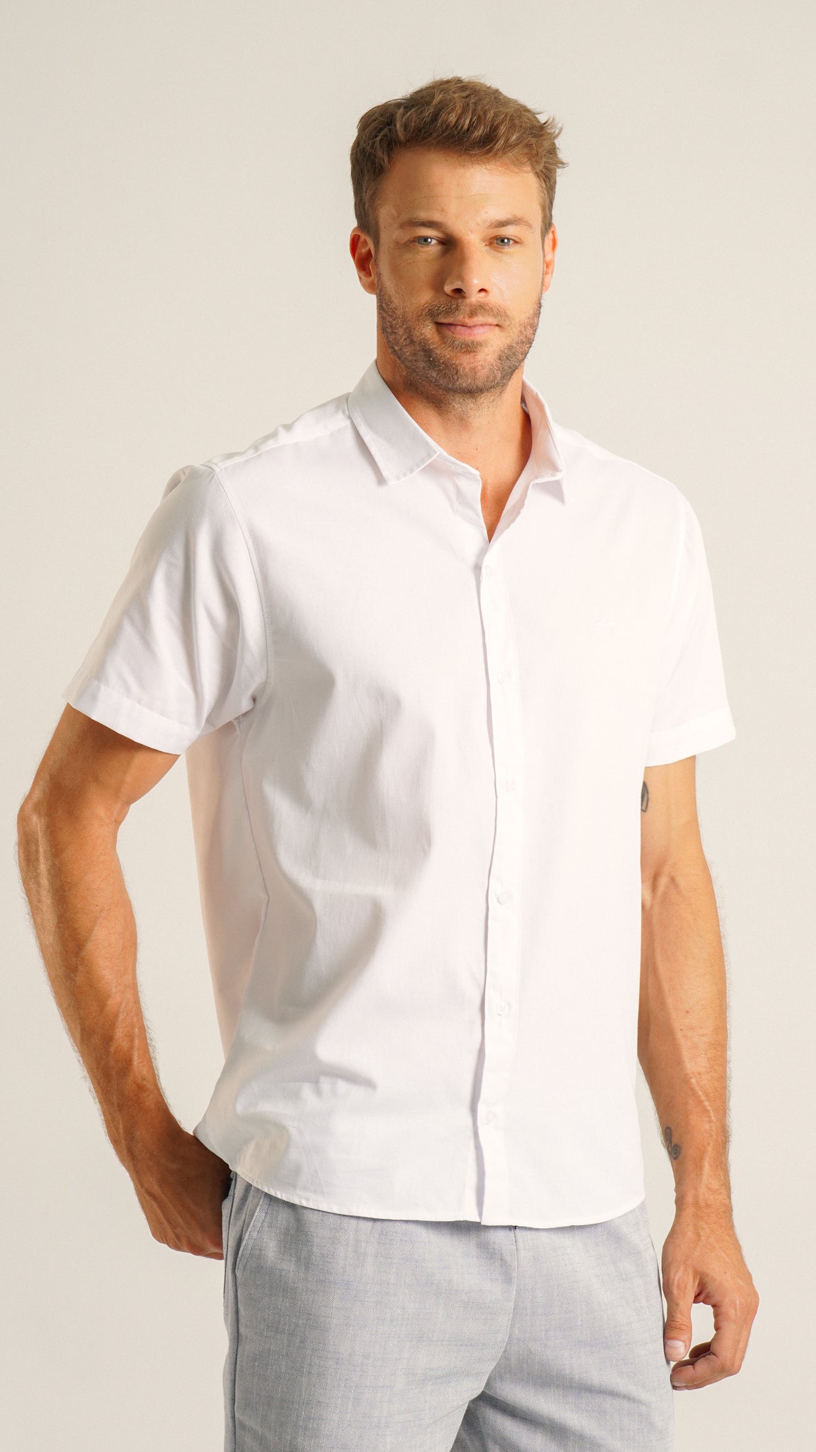 Camisa Manga Curta - Branca