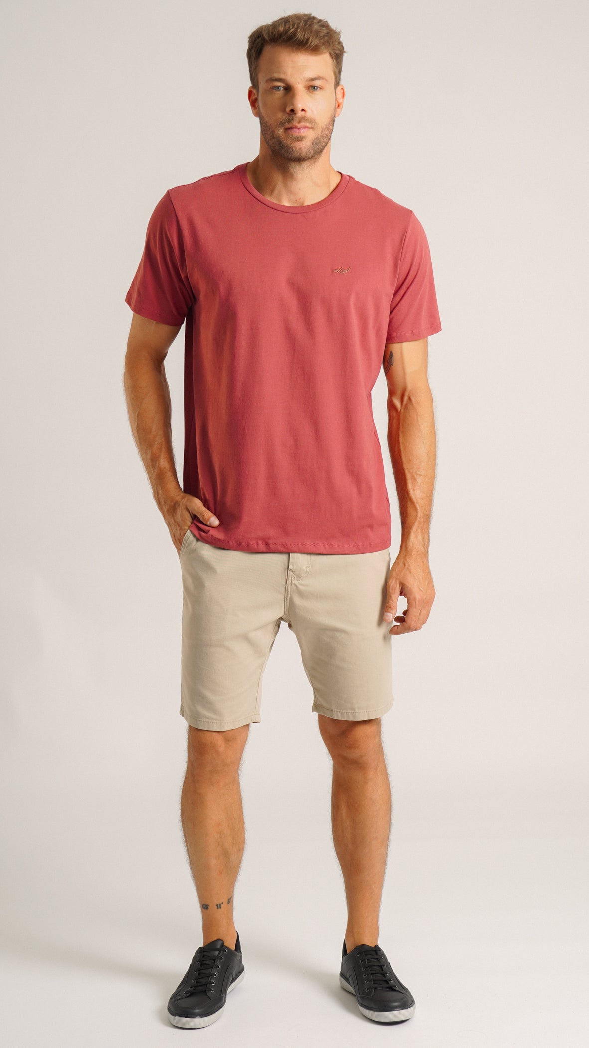 Camiseta Básica - Rosa