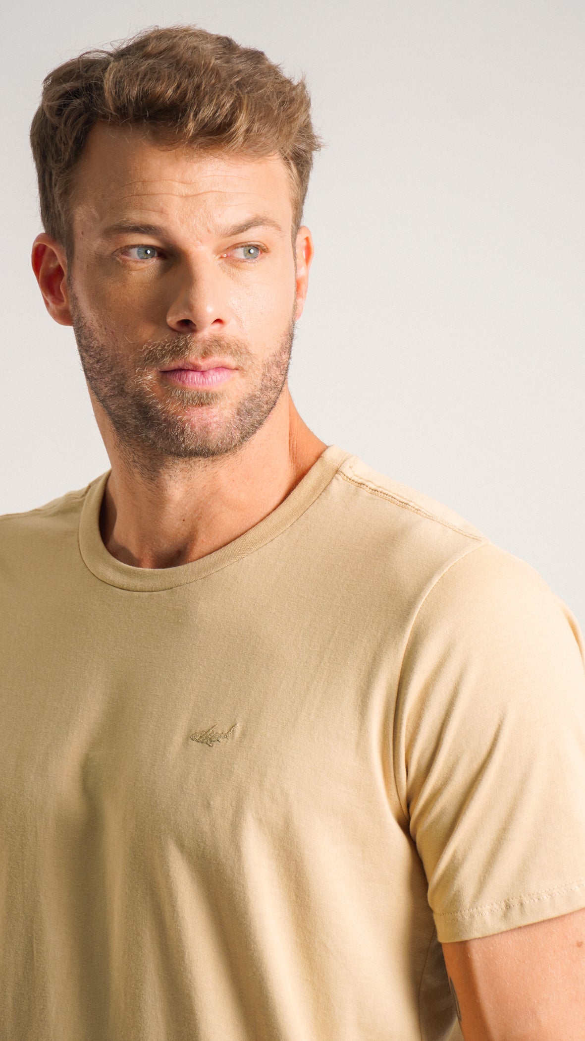 Camiseta Básica - Bege