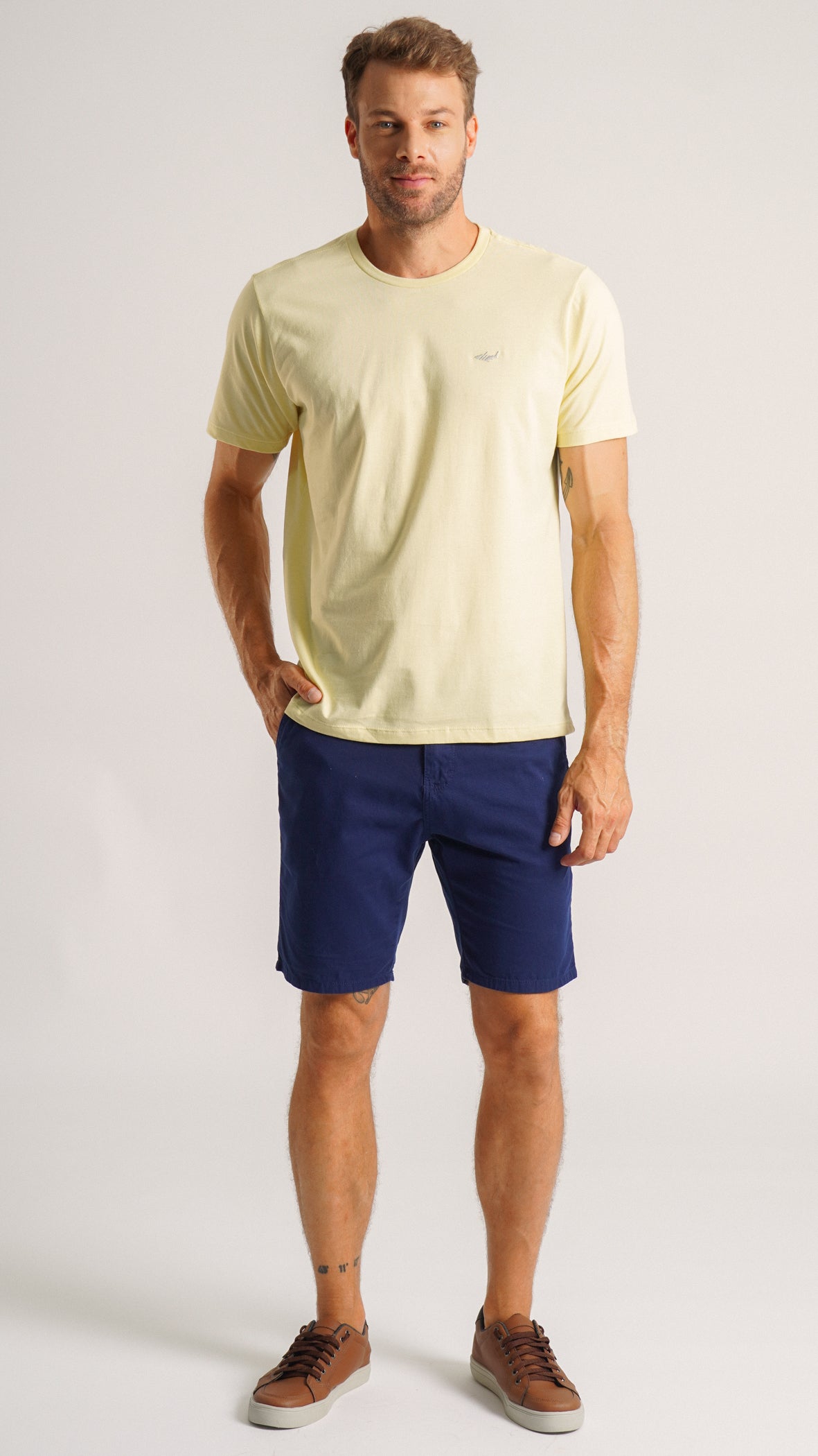 Camiseta Básica - Amarelo Bebê