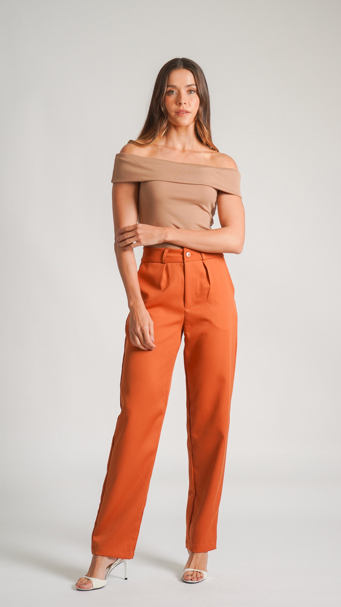 Blusa Canelada - Marrom