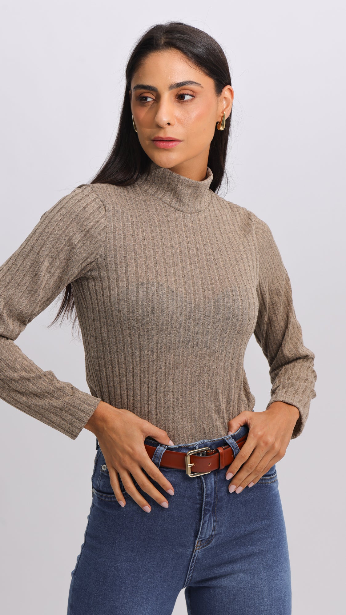 Blusa Cacharrel Tricô - Marrom