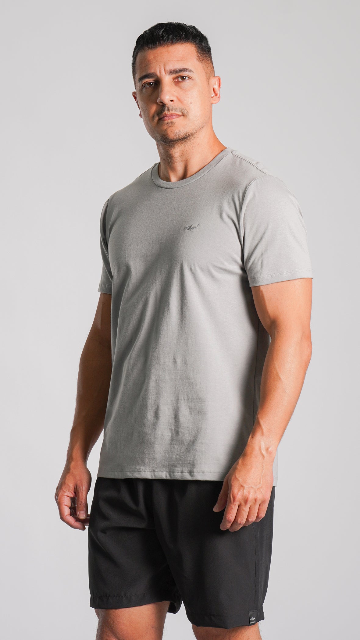 Camiseta Básica - Cinza