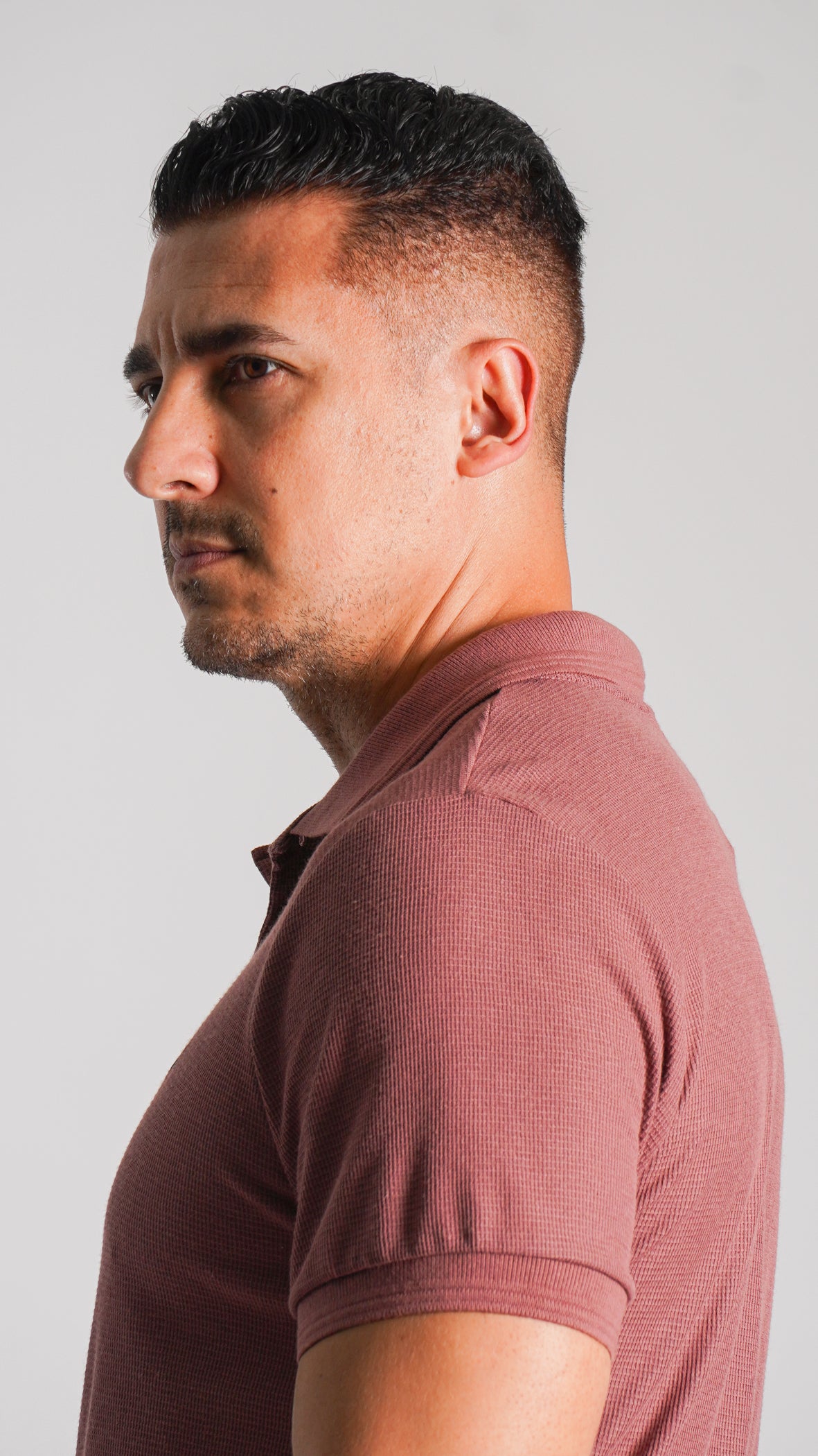 Camisa Polo Tricô Diamond - Rosê