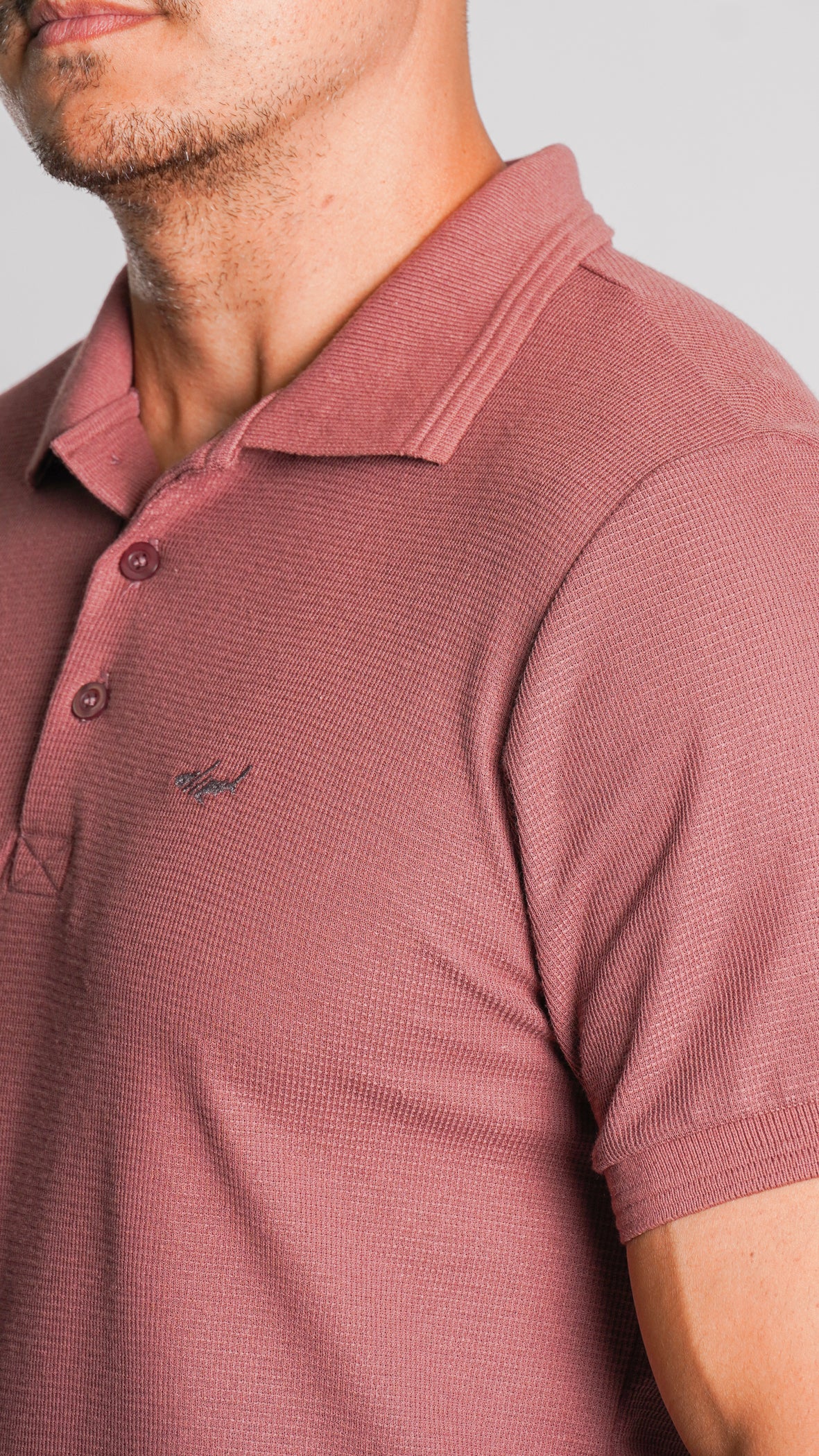 Camisa Polo Tricô Diamond - Rosê