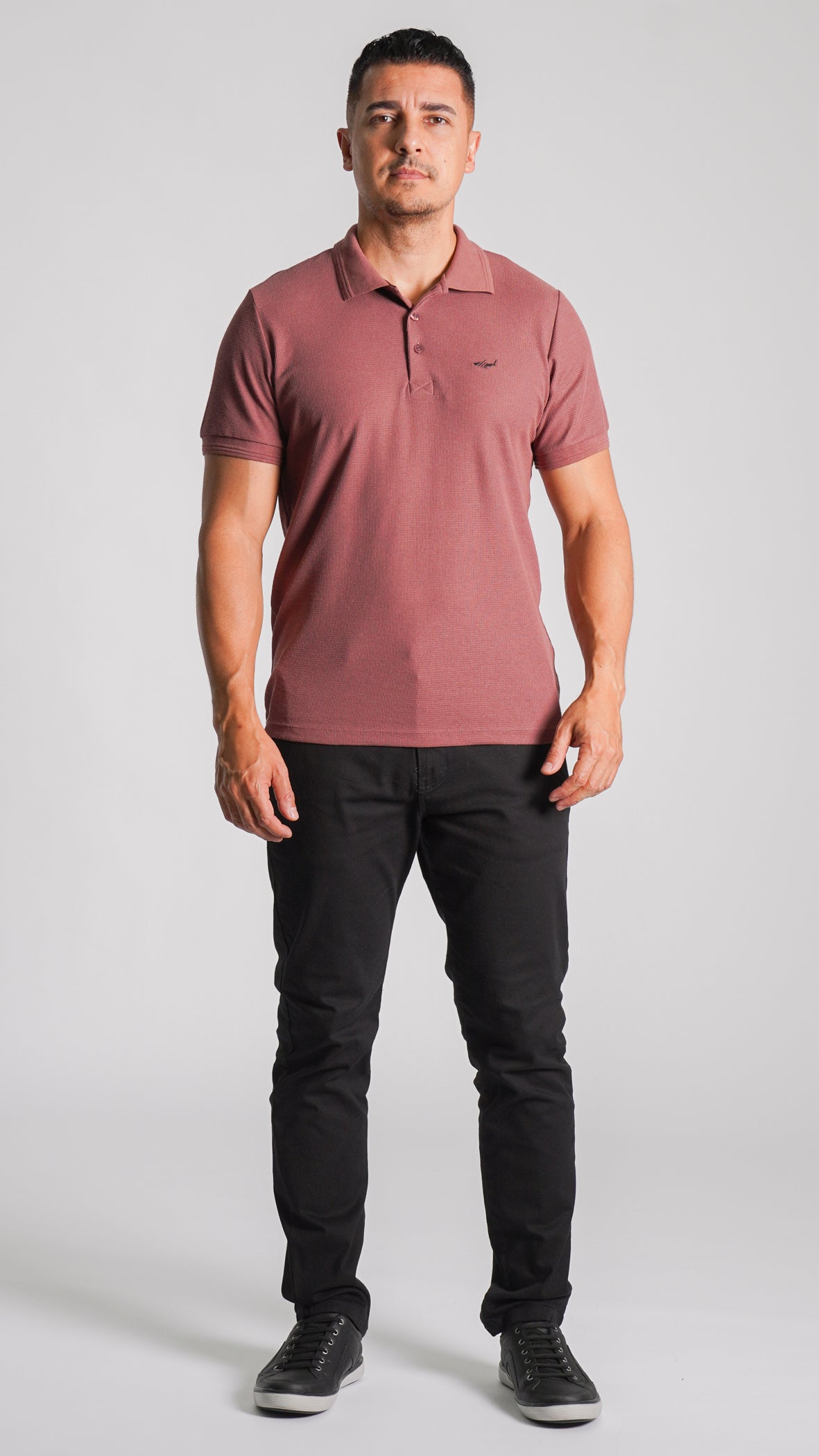 Camisa Polo Tricô Diamond - Rosê