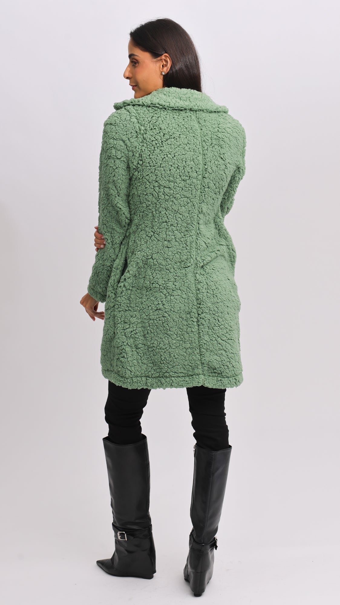 Casaco Sherpa Longo - Verde