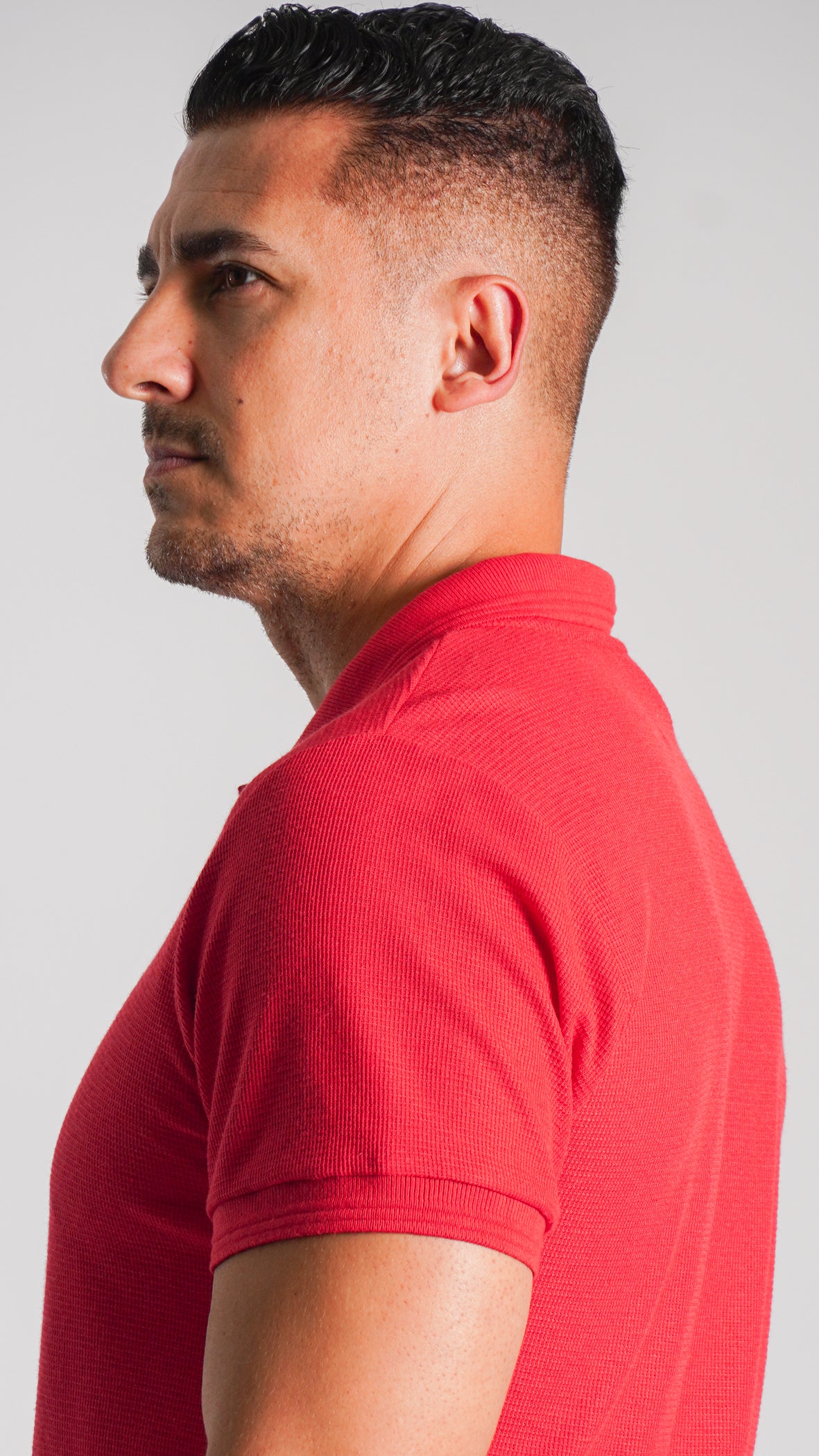 Camisa Polo Tricô Diamond - Vermelha