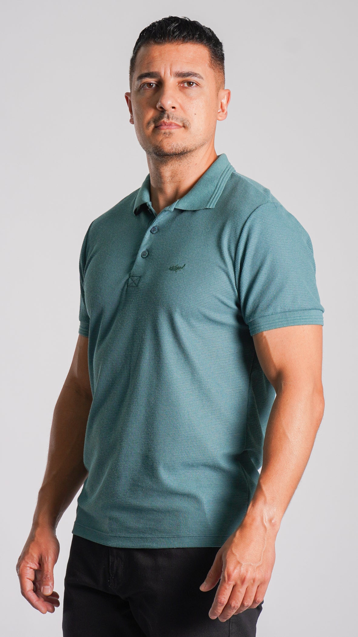 Camisa Polo Tricô Diamond - Verde