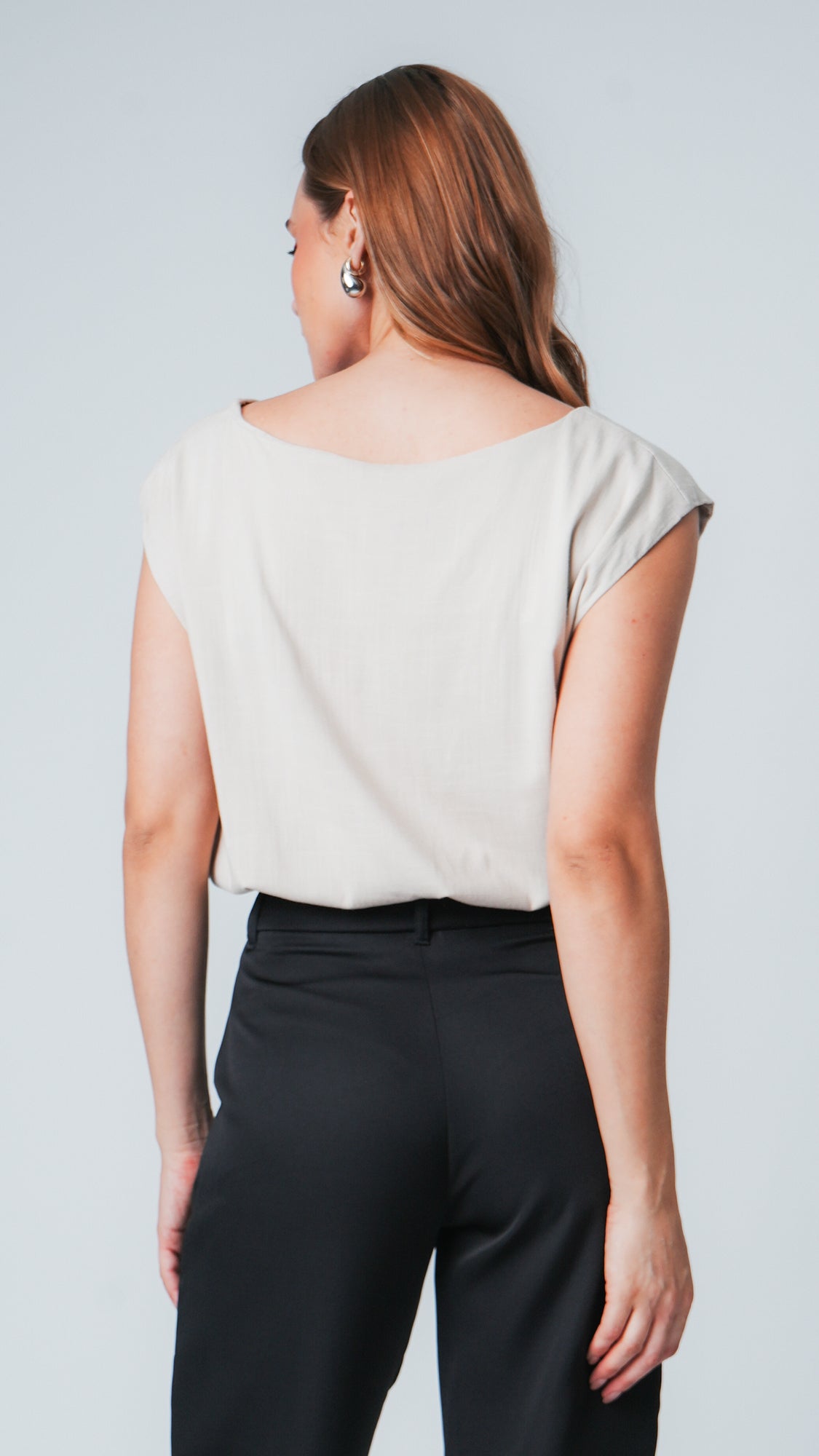 Blusa Viscose Canoa - Areia