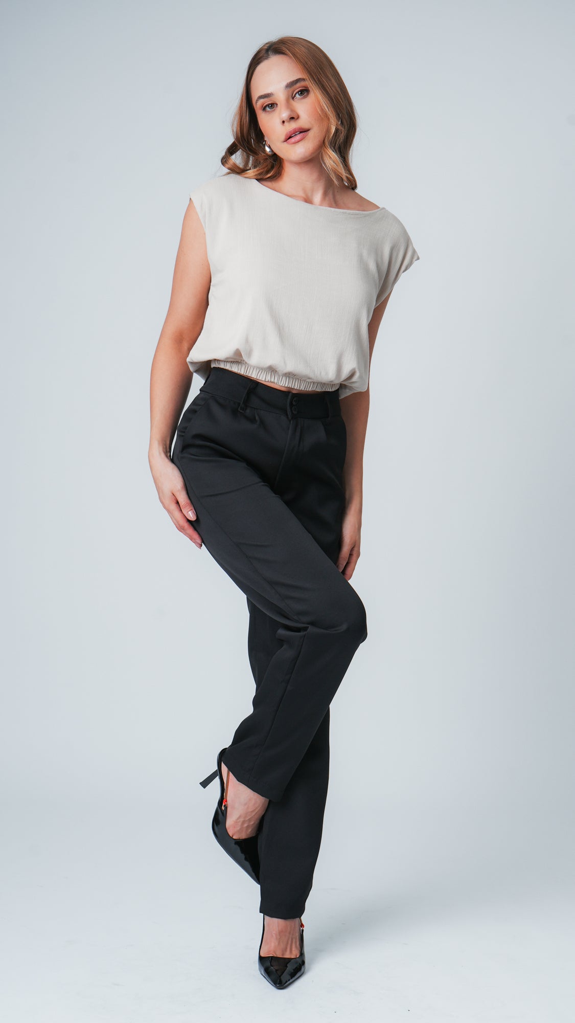 Blusa Viscose Canoa - Areia