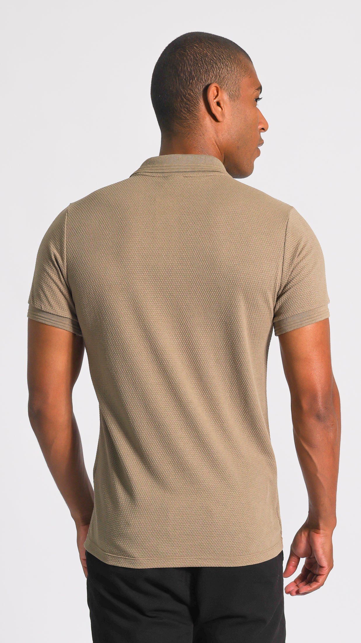 Camisa Polo Colmeia - Caqui