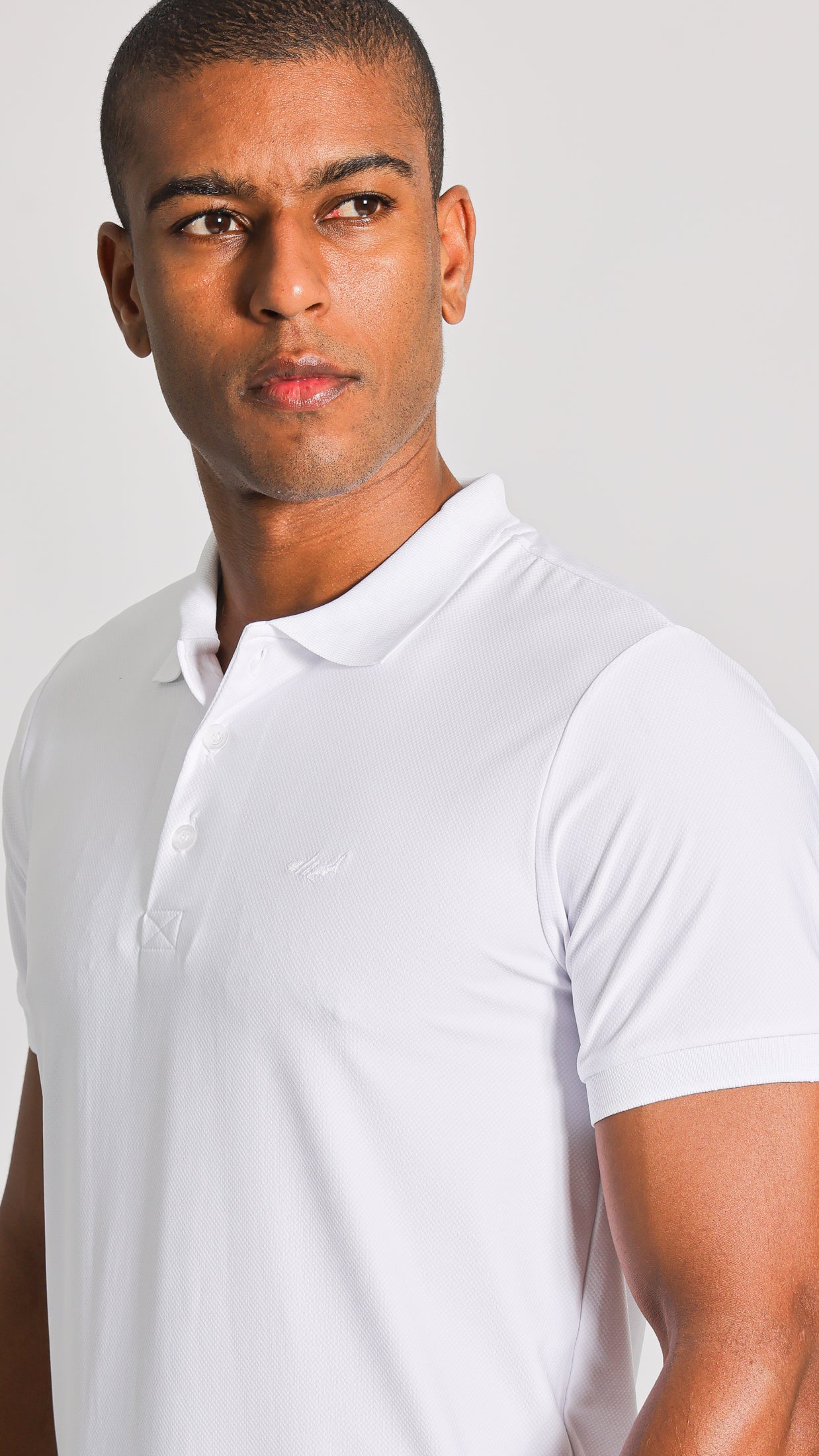 Camisa Polo Dry Fit - Branca