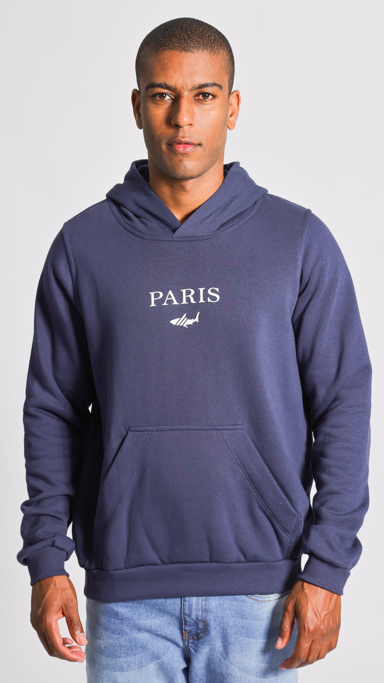 Moletom Canguru Premium Paris - Azul Marinho