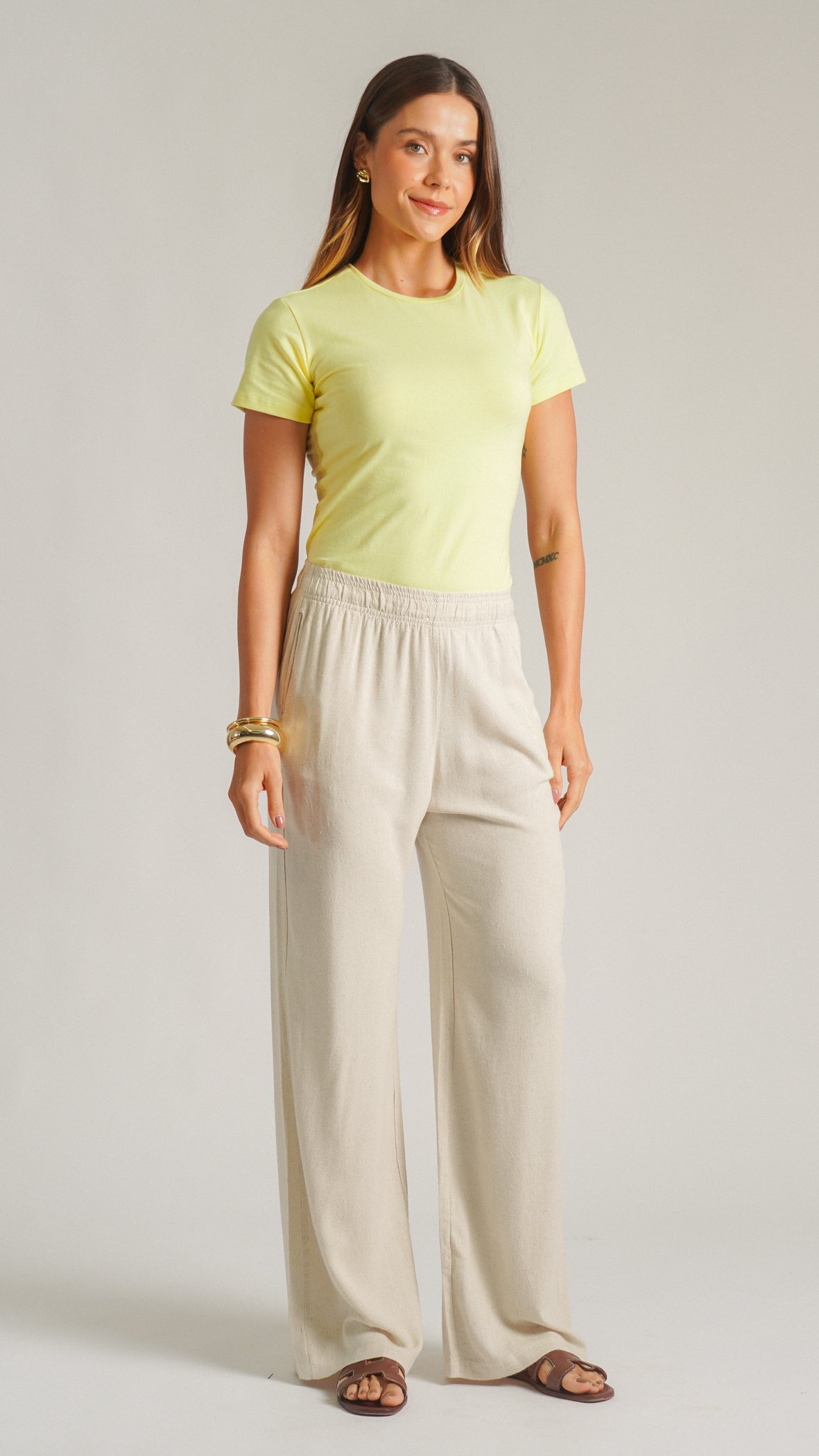 Blusa Baby Tee - Amarela