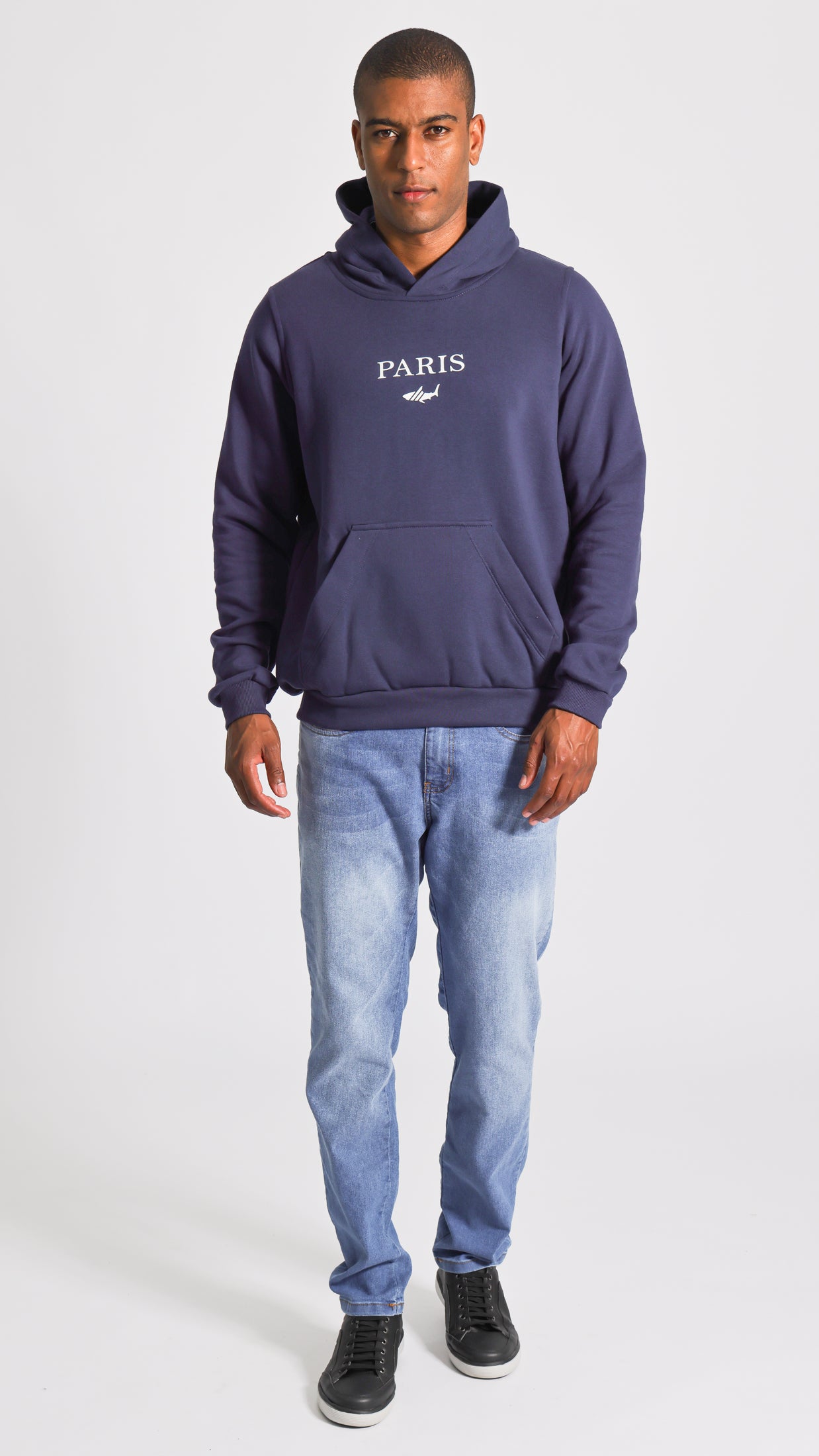 Canguru Moletom Premium Paris - Azul Marinho