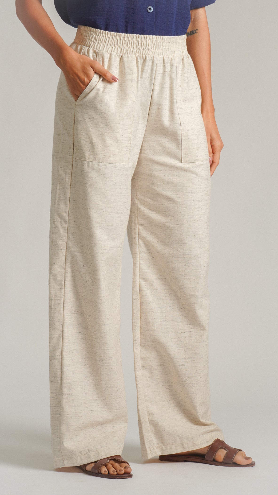 Calça Linho - Bege