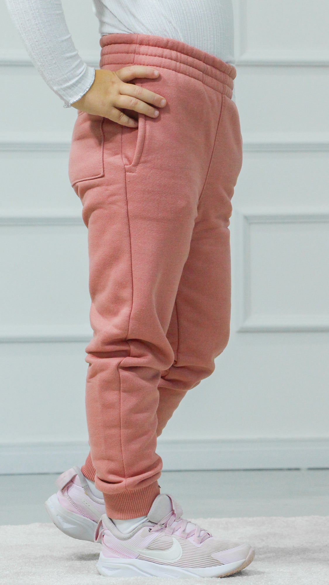 Calça Moletom Kids - Rosa