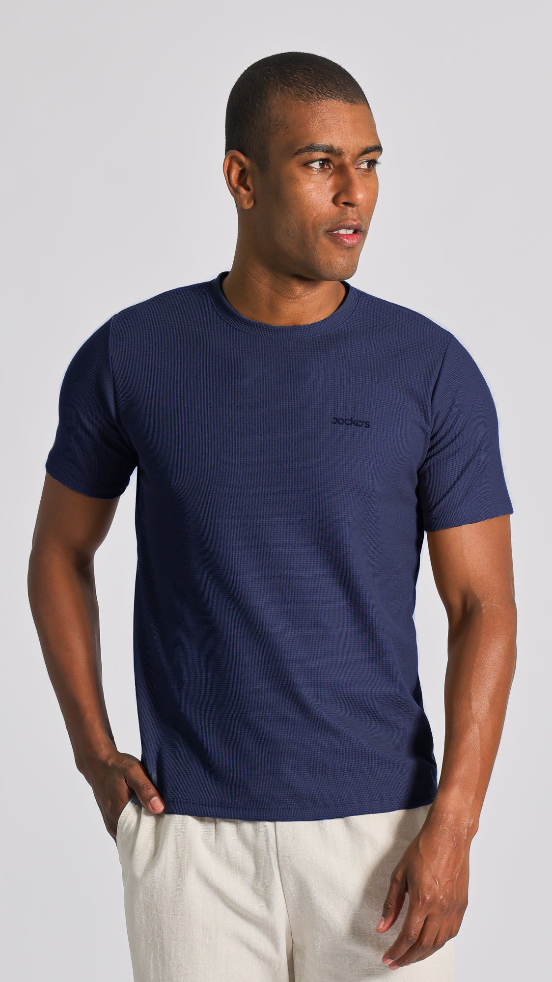 Camiseta Tricô Diamond - Azul Marinho