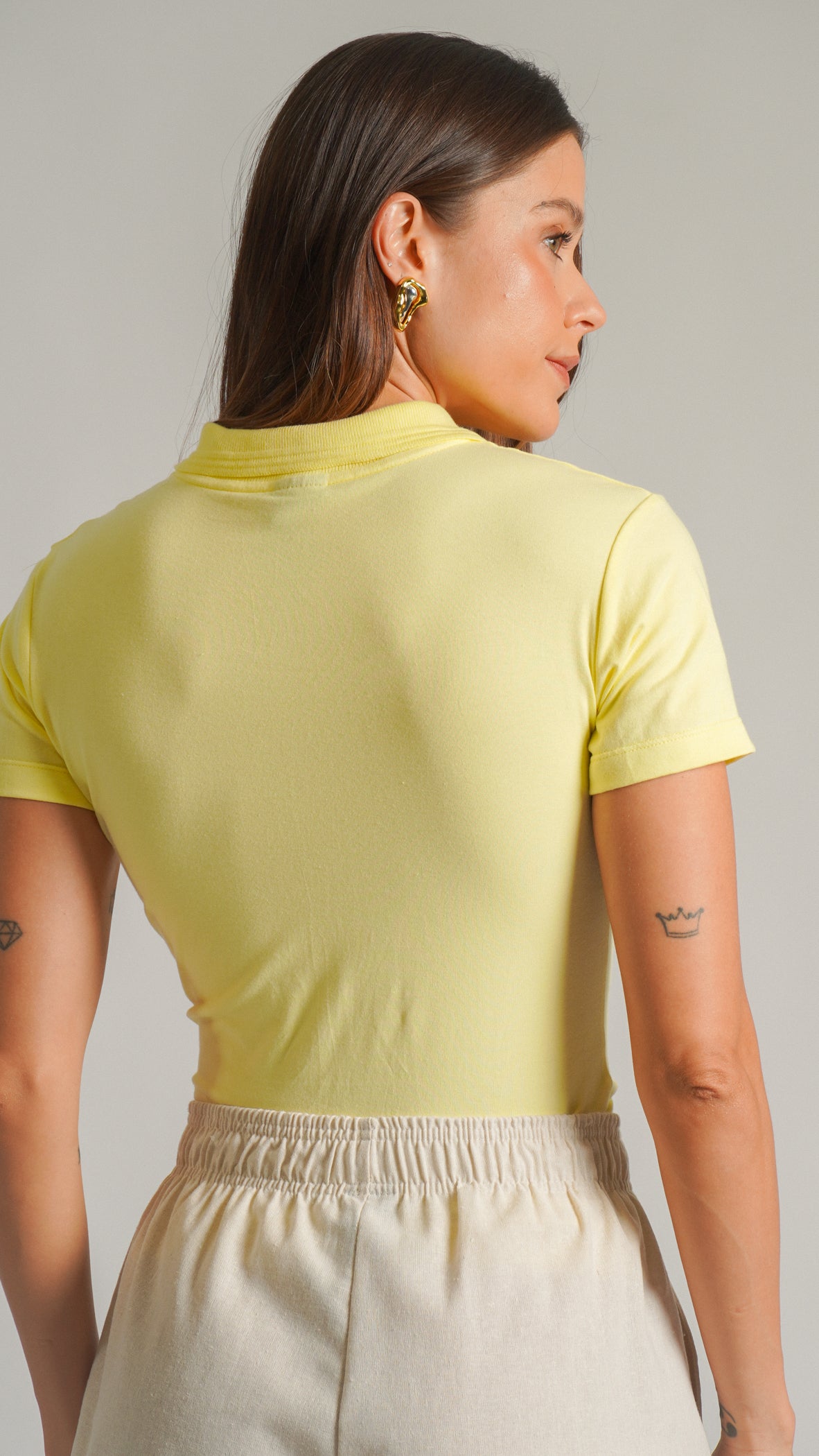 Polo Cotton - Amarela