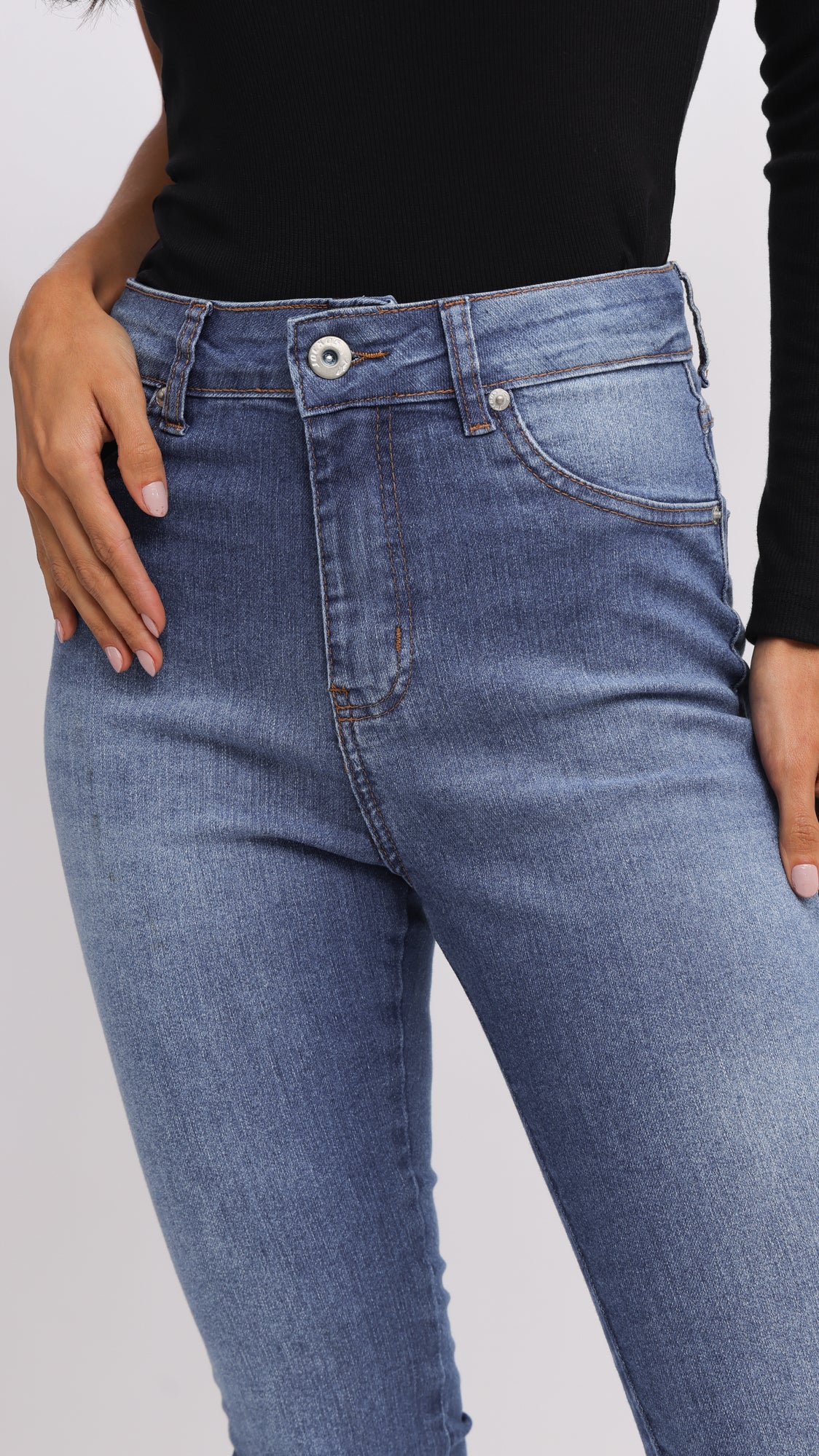Calça Jeans - Escura Cintura Alta