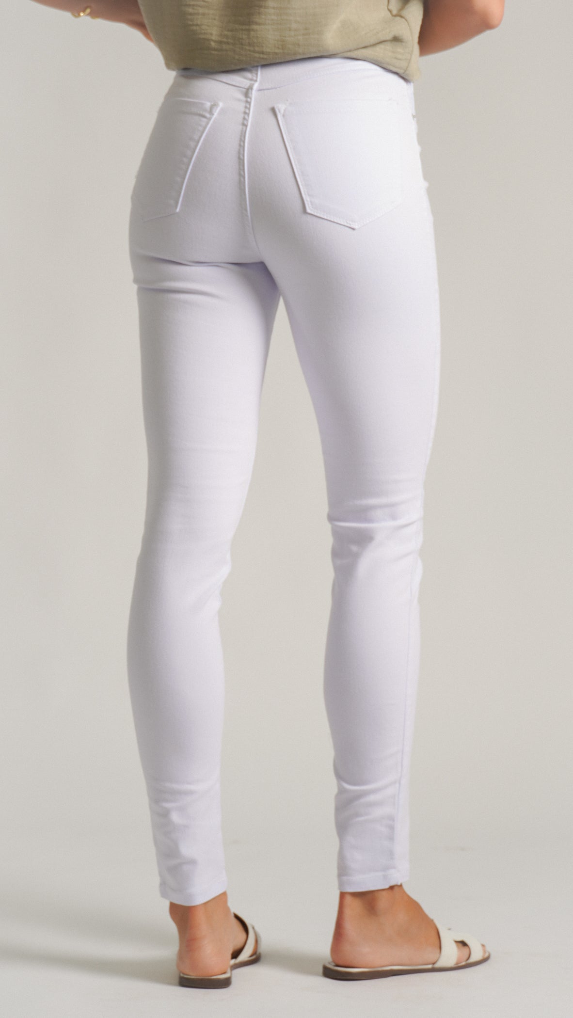 Calça Jeans - Branca Skinny