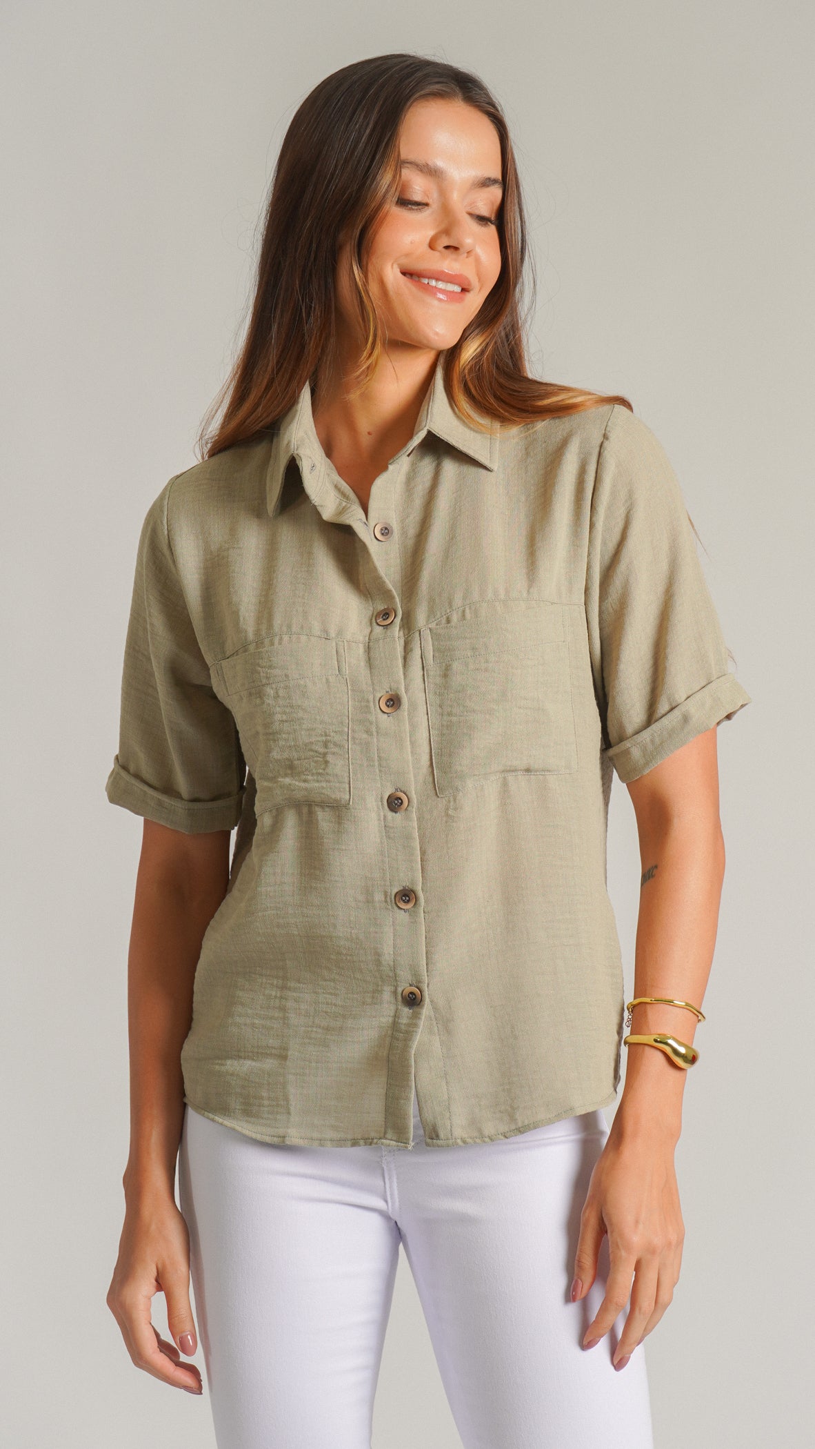 Camisa Italiana - Caqui