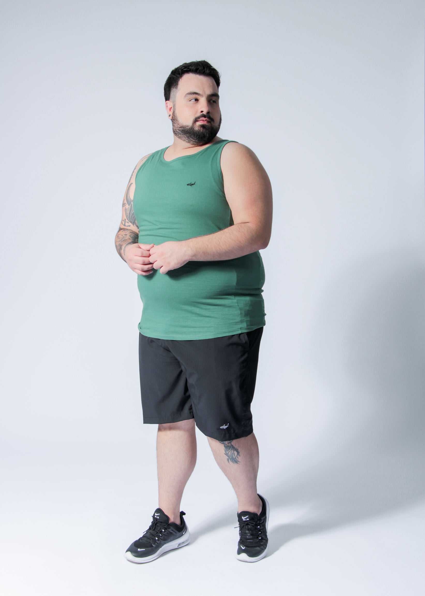 Regata Básica Plus Size - Verde