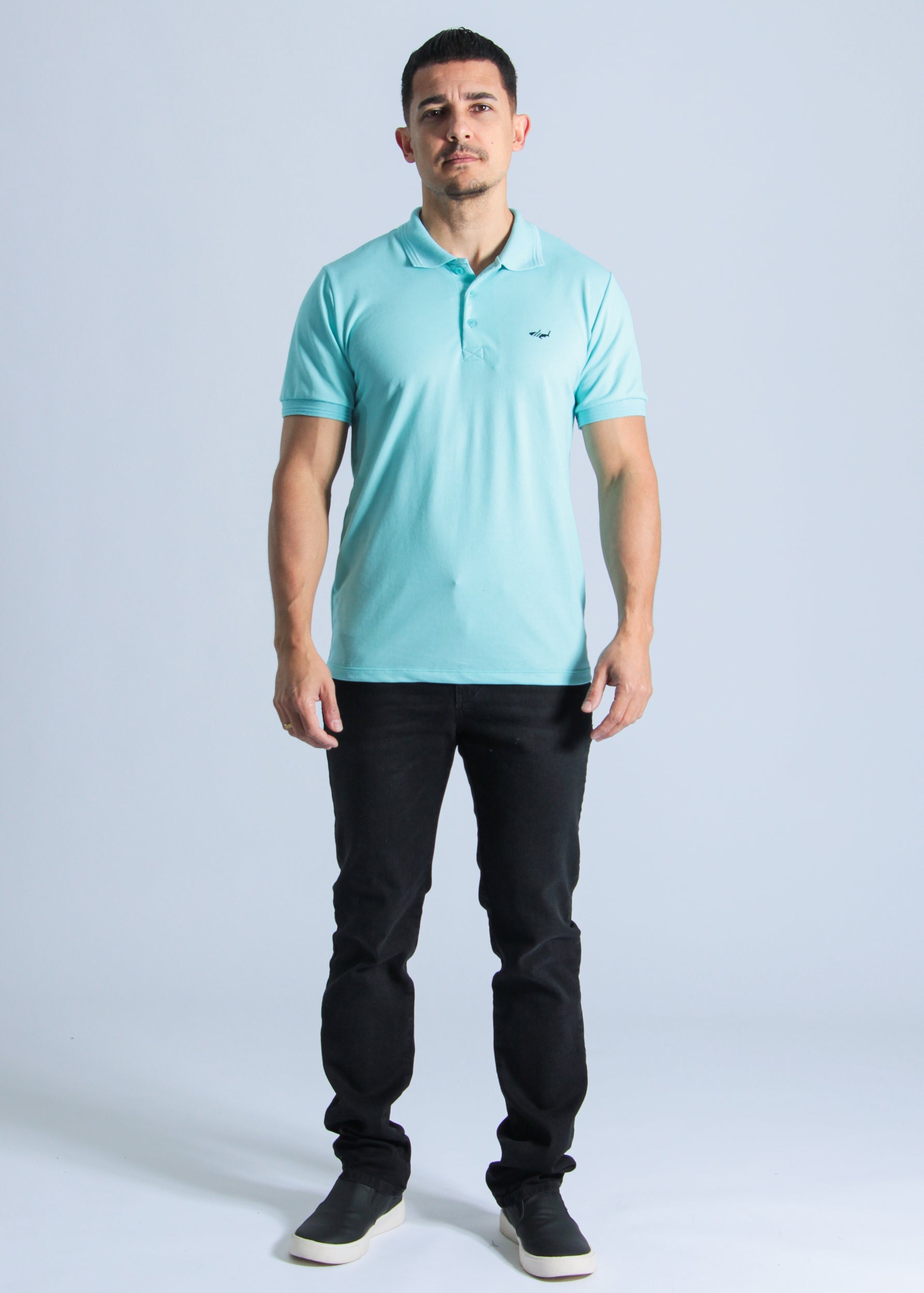 Camisa Polo Piquet - Verde Água