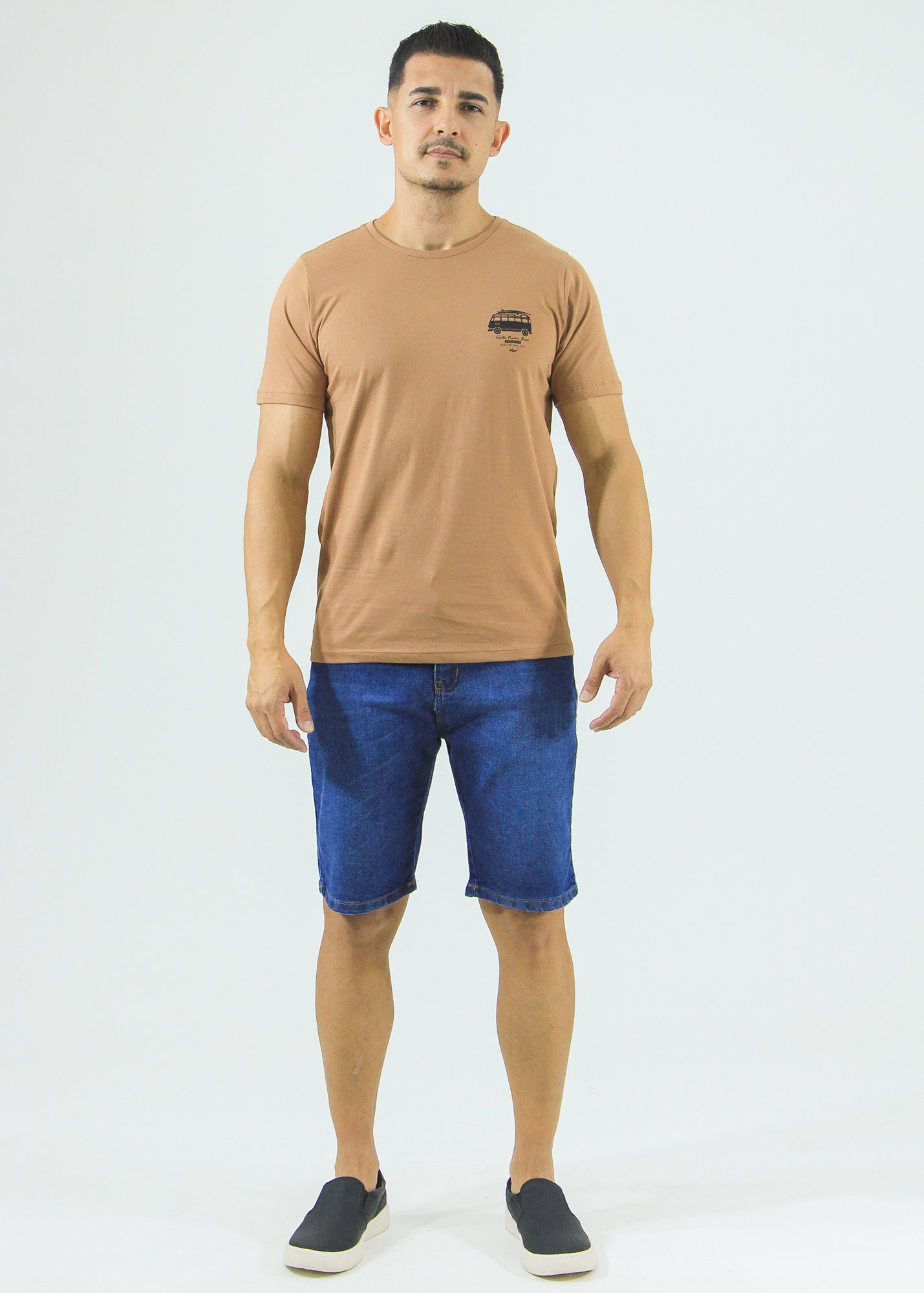 Camiseta Estampada Surfing - Ocre