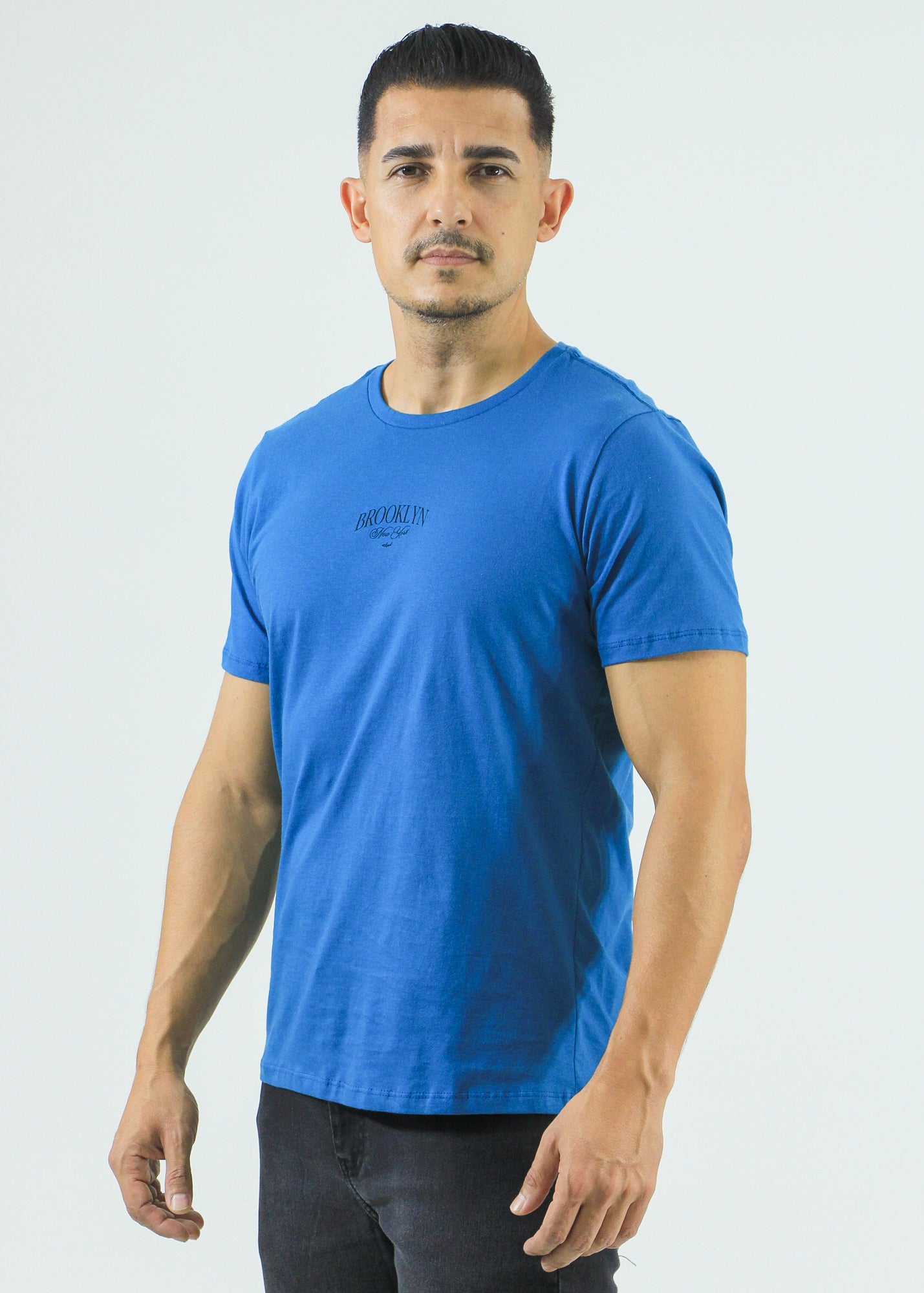 Camiseta Estampada Brooklin - Azul Petróleo