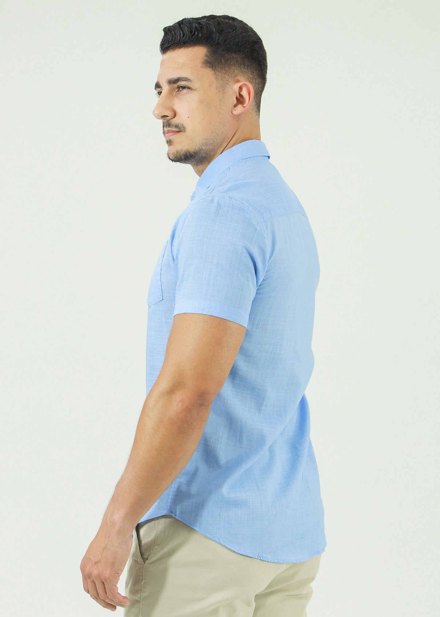 Camisa Slim Fit - Azul