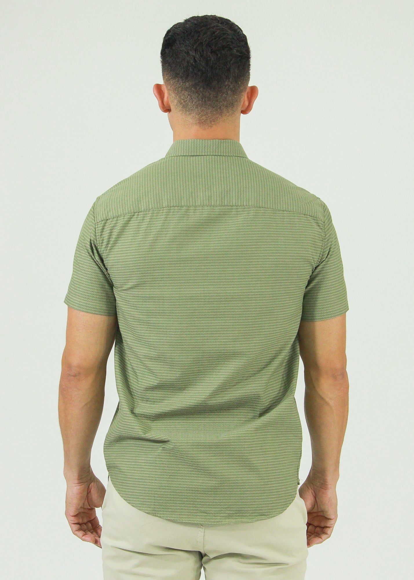 Camisa Slim Fit - Verde Militar