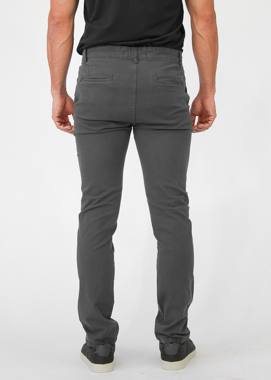 Calça Sarja Bolso Faca - Grafite