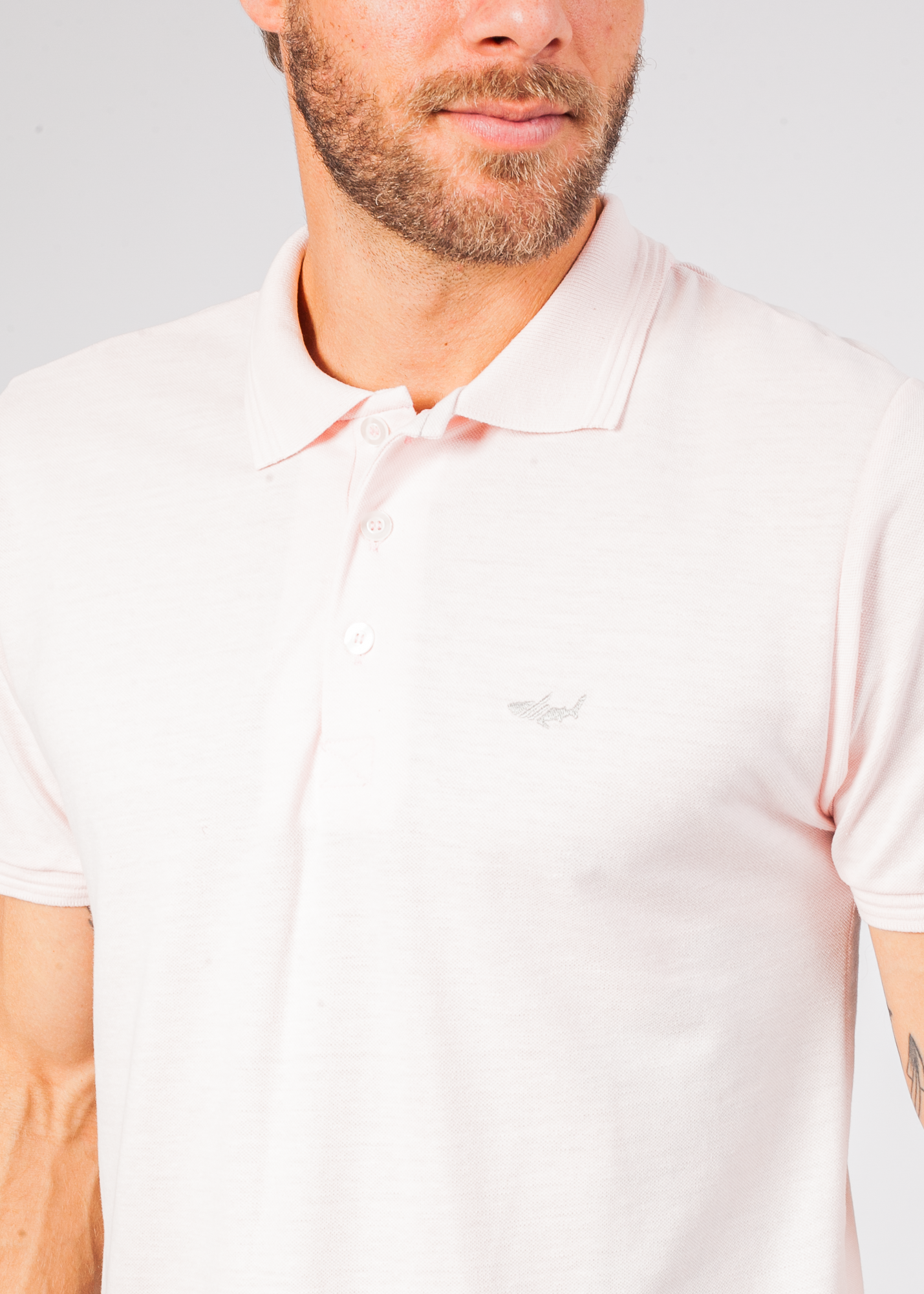 Camisa Polo Piquet - Rosa Bebê