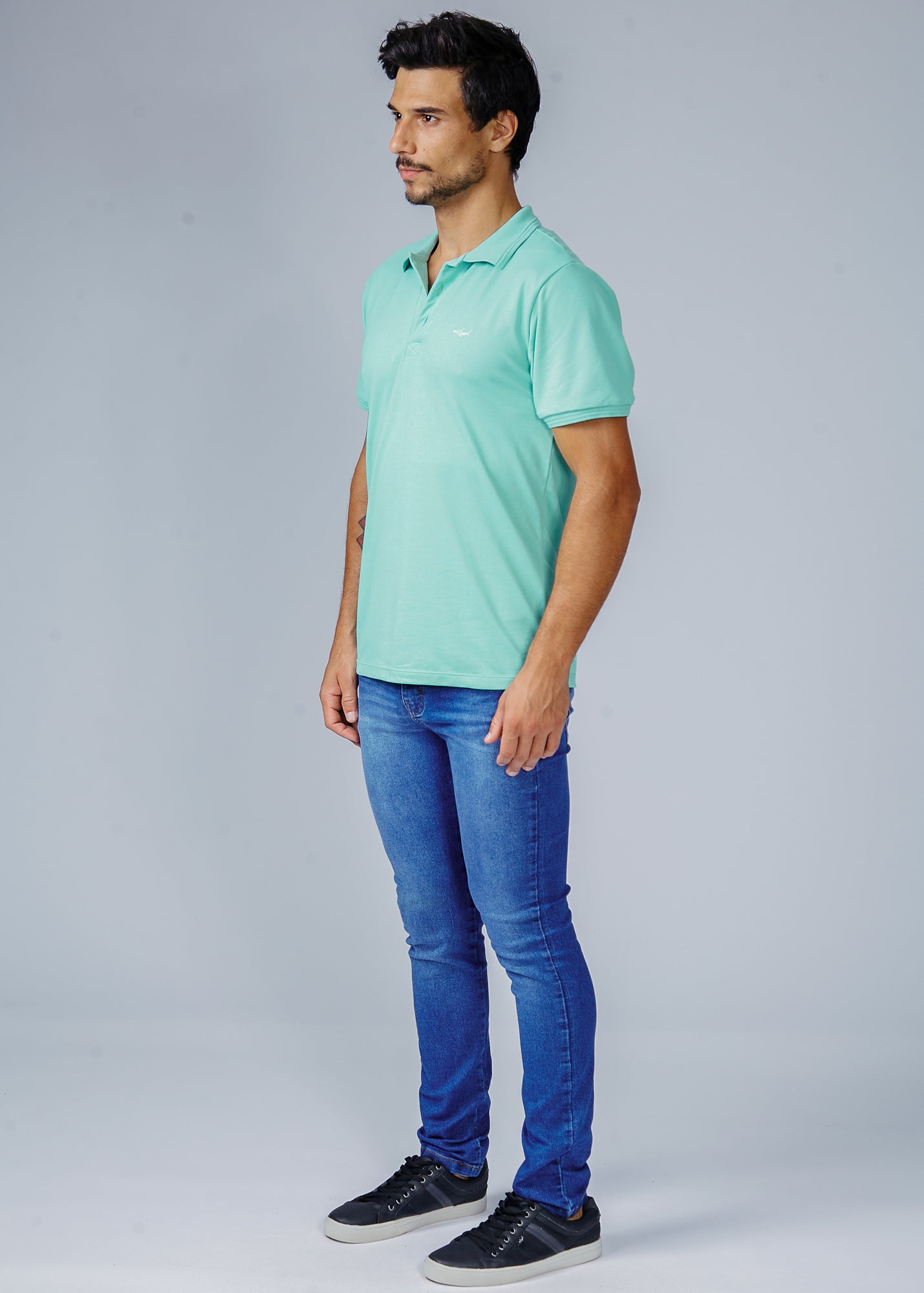 Camisa Polo Piquet - Verde Água