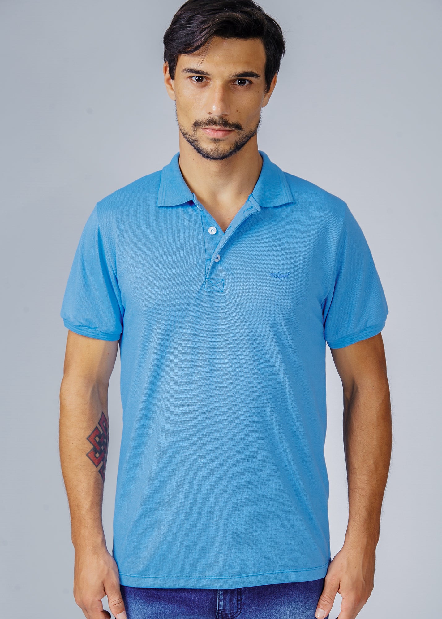 Camisa Polo Piquet - Azul